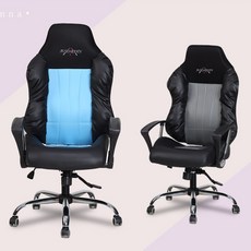 푹신한 쿠션 컬러 게임의자 팔받침대 게이밍의자, 블랙