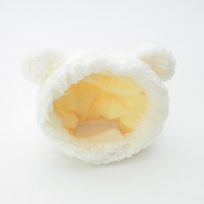 Itemtrade 곰인형 털모자, 02 화이트, 1개
