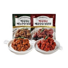 멕시카나 멕시카나 닭강정 2종 500g X 4팩(매콤달콤마늘간장)