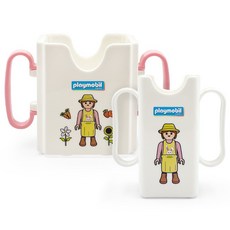 Playmobil 摩比人 嬰兒奶粉豆漿架心形, 白(園丁), 1組
