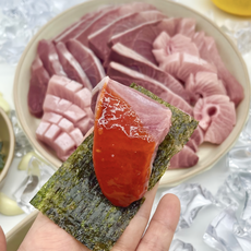 동해안 8kg 이상급 활 대방어 500g 필렛 세트 활어회 횟감 초장 김, 1세트, 활 대방어필렛 500g + 조미김 + 초장세트