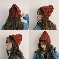 빵과물고기 여성 귀여운 니트 꼬깔 비니 뜨개 모자 11color