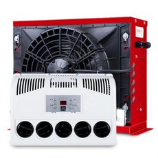 무시동에어컨 트럭 화물차 DC 12V 24V 직류 에어컨, K.24v 천장형 싱글팬 화이트 일체형