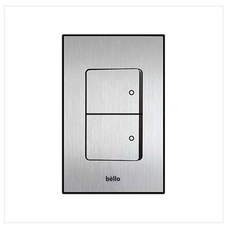 위너스 벨로 실버 스위치 2구 bello 실버스위치, 1개