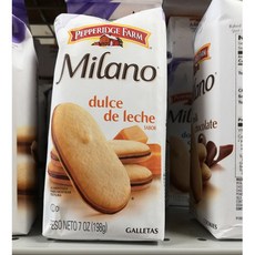 페퍼리지팜 밀라노 더블 돌쎄 데레체 사보 쿠키 7oz(198g) 4팩 Pepperidge Farm Milano Dulce De Leche sabor Cookies 4Pack, 1set
