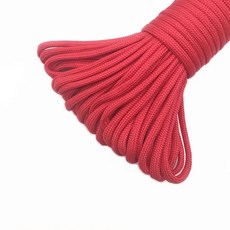 파라코드 로프 타입 스탠드 낙하산 코드 서바이벌 키트 색상, 7.Red, 1개