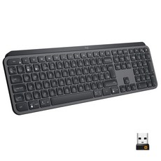 Logitech MX Keys Advanced Wireless Illuminated Keyboard - Graphite, 단일상품, 단일상품