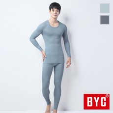 BYC 에어메리 남성 내복 세트 삼중직 남자 긴팔 내의 두꺼운 BYU3128