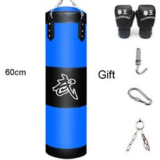 샌드백 설치 용품 가정용 펀치 샌드백 내구성 boxing heavy punch bag, 파랑60cm