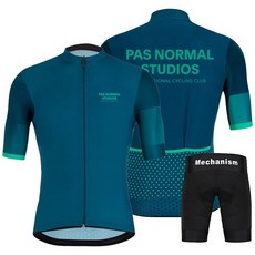 파노말져지 파노말 PAS NORMAL STUDIOS 남성용 반팔 사이클링 슈트 야외 팀 셔츠 의류 PNS 여름
