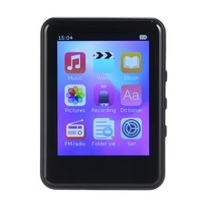 Jwd JWM 110 mp3 플레이어 fm 라디오 8 gb 지원 bt 기능 메모리 카드 확장 3.5mm 헤드폰 터치 스크린 음악 플레이어|하이파이 플레이어|, 1개, CHINA, V7187