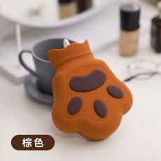 도리상점 겨울손난로 고양이발톱 보온물주머니 대다 라지 두꺼운 PVC 물을주입 개입 소녀 허그 쿠션 털, A11 -곰 발바닥 종려나무 색깔 4