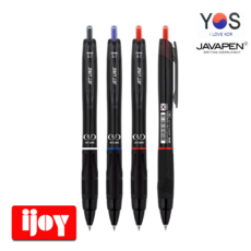 자바 제트라인 0.7mm 1개 극초점도 유성 볼펜 태극마크, 레드
