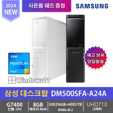 삼성 데스크탑5 DM500SFA-A24A, 8GB NVMe128GB+HDD1TB, 화이트, 8GB