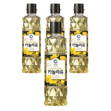 청정원 카놀라유, 900ml, 4개