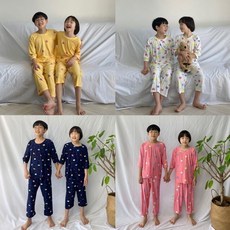 [폭스클럽] 유아파자마 여름 냉감 가족주니어 초등아동잠옷