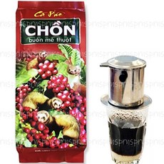 베트남 부온미 파우더 500g X 4봉지 분쇄형 커피 CHON Buon Me Thuot CA PHE 로스팅 원두 콘삭 위즐 루왁 족제비 핸드드립 특산 향긋한 블랙 커피, 1개