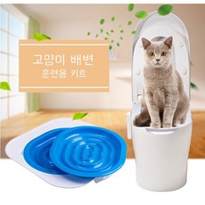 고양이 좌변기 배변훈련판