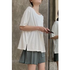 CIUUC 독수리 출산 드레스 한국 통기성 모달 임신 여성 잠옷 홈 드레스 임산부 정장 월간 드레스 여름
