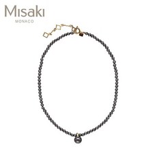 MISAKI 미사키 QCRNNEWDAYGOLD 진주 네크리스 NEW DAY BLACK