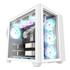 3RSYS S402 Quiet 리버스 BTF 컴퓨터 PC 케이스 (화이트)