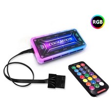 RGB PC 팬 12V 6 핀 12cm 냉각 쿨러 팬 컨트롤러 컴퓨터 침묵 게임 케이스 컴퓨터 쿨러 냉각 케이스 팬, 02 Controller With Pane