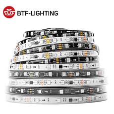 WS2811 RGB LED 스트립 5050 SMD 주소 지정 가능한 30 48 60 96 144 LEDS M 픽셀 외부 1, Black PCB Ordinary 5m 60 IP67 중국^+9300