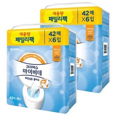 크리넥스 마이비데 화장실용 물티슈, 42매, 12개