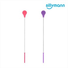 실리만 실리콘 빨대솔, 1개, 연보라