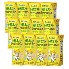 파스퇴르 바른목장 바나나우유 125mlx12팩/멸균/무배, 125ml, 12개