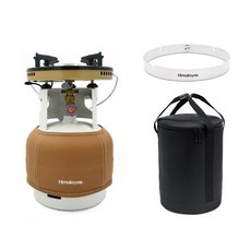동성 히말라야 해바라기버너 국내산 3kg 가스통 풀세트, 3kg(국내산)+1005버너+링가드+가방+가스통커버, 1개, 딥 탄