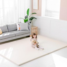 엘라즈 베이비 제로갭 항균인증 유아 폴더매트, 아이보리 + 라이트그레이 아이보리 + 라이트그레이