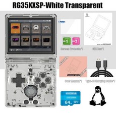 시스템 64 콘솔 64G 휴대용 게임 RG35XXSP 플립 플레이 비트 인치 3.5 ANBERNIC 비디오 온라인 클램셸 IPS 리눅스 신제품