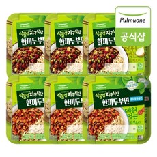 풀무원 식물성지구식단 한끼두부면 직화짜장X3개+중화풍볶음면X3개, 직화짜장X3+중화풍볶음면X3