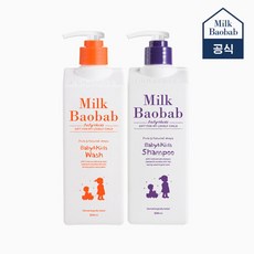 밀크바오밥 베이비앤키즈 워시 500ml+샴푸 500ml +세라샘플, 단품없음