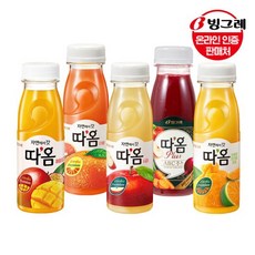 빙그레 따옴 주스 5종 20병 /사과/자몽/애플망고/천혜향/ABC주스, 선택1:따옴 애플망고 235ml 10병, 선택2:따옴 사과 235ml 10병, 0.235l