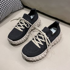 POMTOR 여성 심플 스니커즈 키높이 캐주얼 운동화