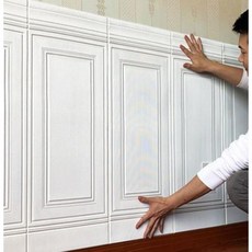 3D 입체 폼블럭 벽시트 웨인스코팅 벽면 인테리어 70X90cm 10장, F, 10개