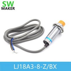 [해외] SWMAKER Z 유도 센서 LJ18A38ZBX 8MM 접근 센서 DC 636 V ANET A8 A2 A6 3D 프린터 자동 베드 레벨링 용, 1 pack