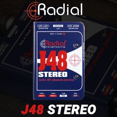 [정품] RADIAL J48 Stereo 레디알 스테레오 2채널 액티브 다이렉트 박스 DI BOX