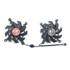 Colorful Geforce GTX 1660Ti 1650 1660 그래픽 카드 냉각 선풍기 RTX 2060 2060 GPU 쿨러 4 핀 85mm 2 선풍기, 2 FAN, 1개