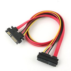 Coms SATA 데이터 전원 연장 케이블 22P 50cm SP588, 1개