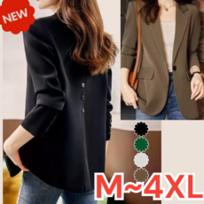[M~4XL]캐주얼 여성 정장 자켓/날씬해 보임/체형 커버/어깨라인 미화