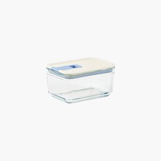 네오플램 퍼펙트씰M 유리 밀폐용기 진공 반찬통 냉동밥보관 냉장고 정리 용기 단품, 직사각 500ml, 1개