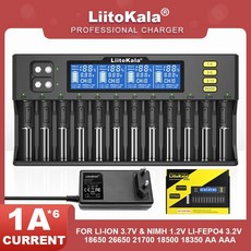  1.2V 리튬 AAA 3.7V Lii-S8 AA 26650 18650 9V 충전기 LiitoKala LiFePO4 3.2V 배터리 NiMH/Cd LCD Lii-S12 Lii-D4X, 6)Lii-S8-EU -CAR 