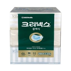 클래식 3입 크리넥스 O 각티슈 200매 x 5yo*2673pR