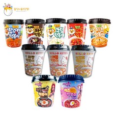 뽀로로떡볶이 시크릿쥬쥬떡볶이 헬로키티떡볶이, 뽀로로떡볶이 치즈2개, 시크릿쥬쥬 치즈2개, 헬로키티 짜장2개