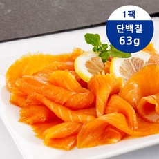 단백질 훈제연어 슬라이스, 300g, 1개