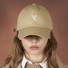 바잘 [바잘] 모노그램 소프트 오버핏 볼캡 베이지