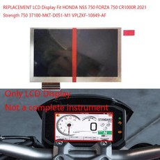 정품 교체 LCD 디스플레이 속도 계기판 혼다 NSS 750 FORZA CB1000R 37100-MKT-D051-M1 VPLZKF-10849-AF, 한개옵션0 - dsp-r1000